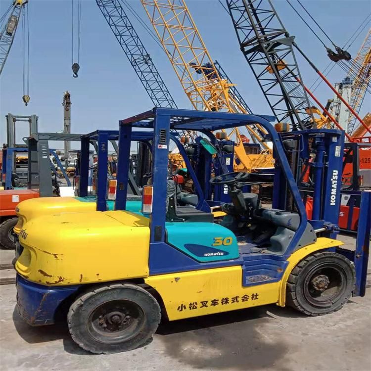 Factory Cargo Handling Industrial Vehicles Used Forklifts 3 Tons Komatsu Forklifts