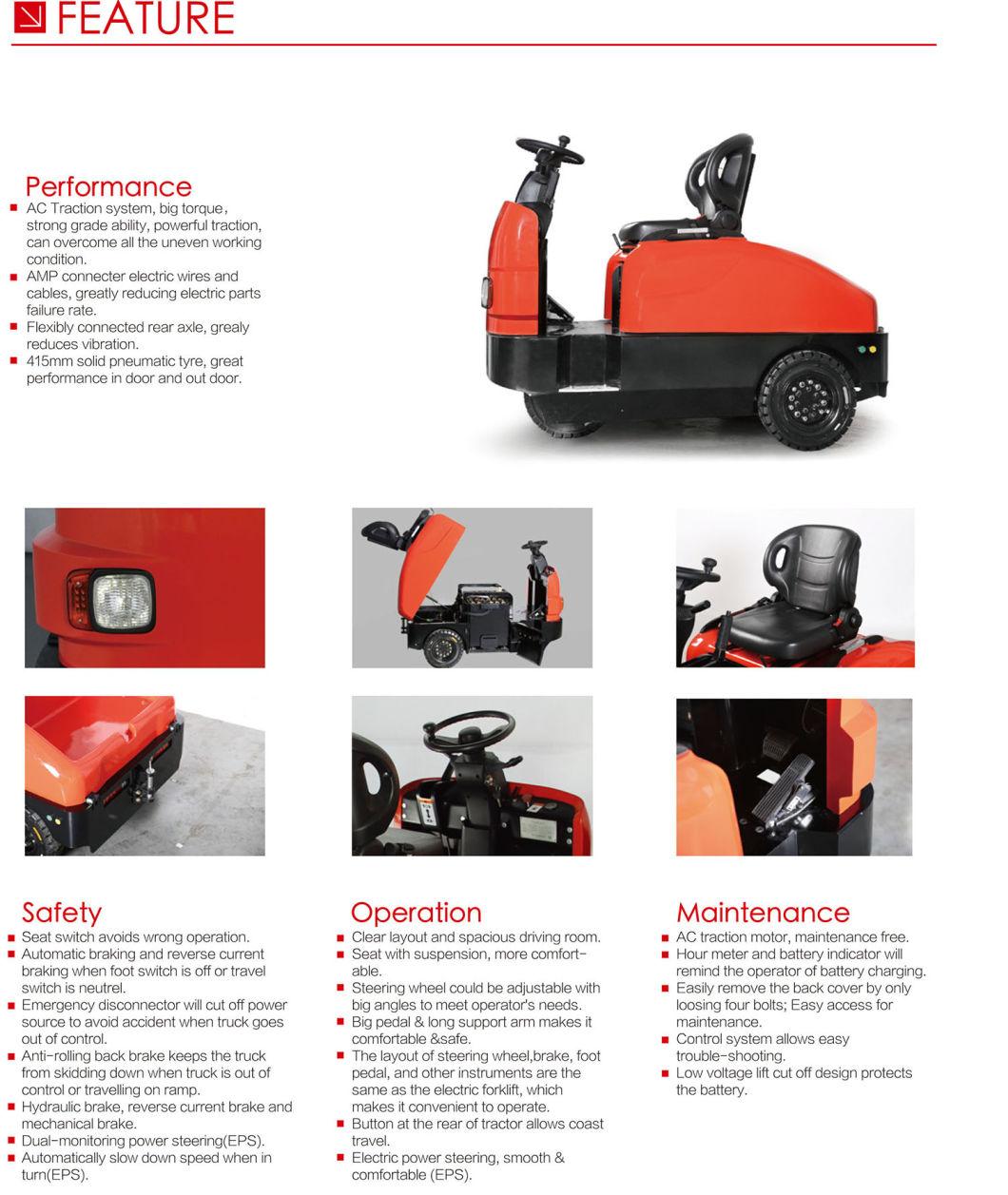 3.0 Ton Sit-on Type Electric Towing Tractor with EPS