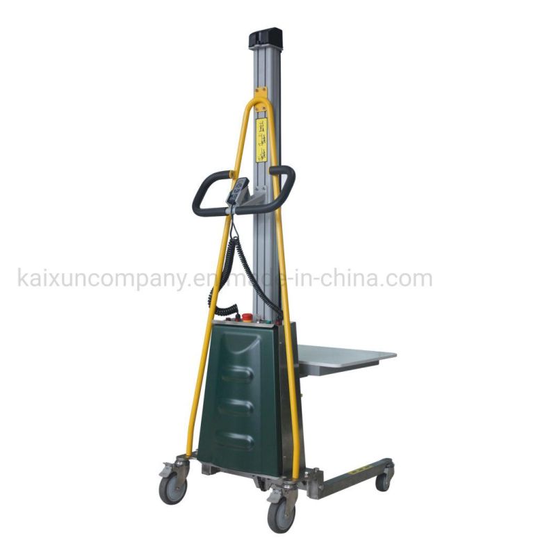 1.5t 1.5m Stainless Steel Electric Stacker Without Platform Remote Operation Factory Supermarket