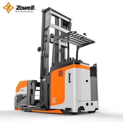 1.2t Standing-Operated Three Way Pallet Truck Trilateral Forklift with Good Service Vda12