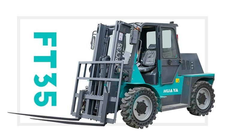 Hot Huaya 2022 China 4 Rough 4X4 Terrain off Road Forklift FT4*4e
