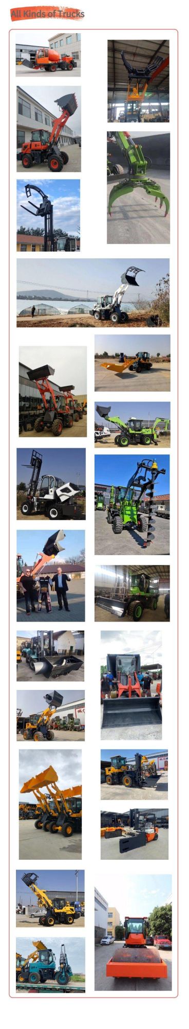 Bueno Brand 4ton/4000kg 4X4 4WD All Rough Terrain Forklift Truck Carretilla Elevadora Todoterreno with CE Certificate