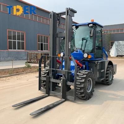 New Not Adjustable Tder China All Terrain Forklifts 4WD Forklift