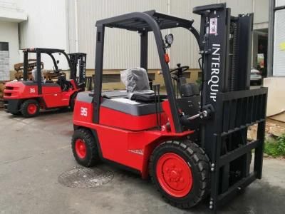 Factory Price Four Wheels 3.5 Ton Diesel Forklift Truck with Side Shift