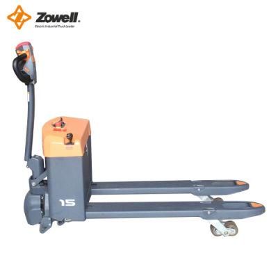 DC Motor Electric Zowell Material Handling Equipment Power Pallet Truck