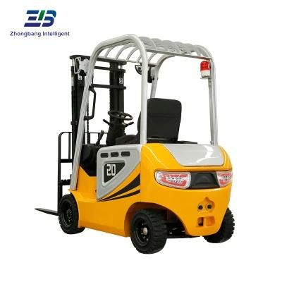 Wholesale New Four Wheels 2ton/2000kg Capacity Electric Battery Forklift Truck