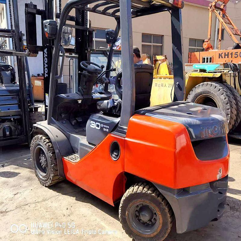 Mini 8fd30 Japan Material Handling Equipment Toyota Diesel Forklift 3ton with Sideshift