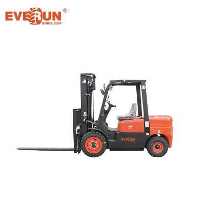 CE Approved Everun Erdf35 3.5ton Diesel Forklift with Euro3 Engine for Sale