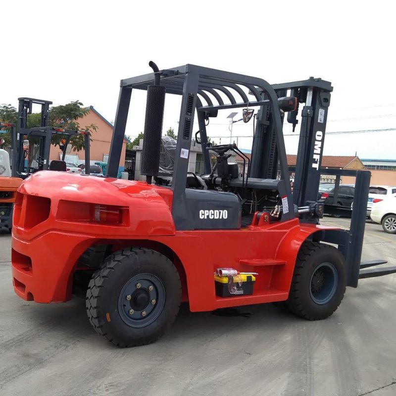 7ton Diesel Forklift with Chinese or Japanese Engine 3m 3.5m 4m 4.5m 5m 5.5m 6m Mast