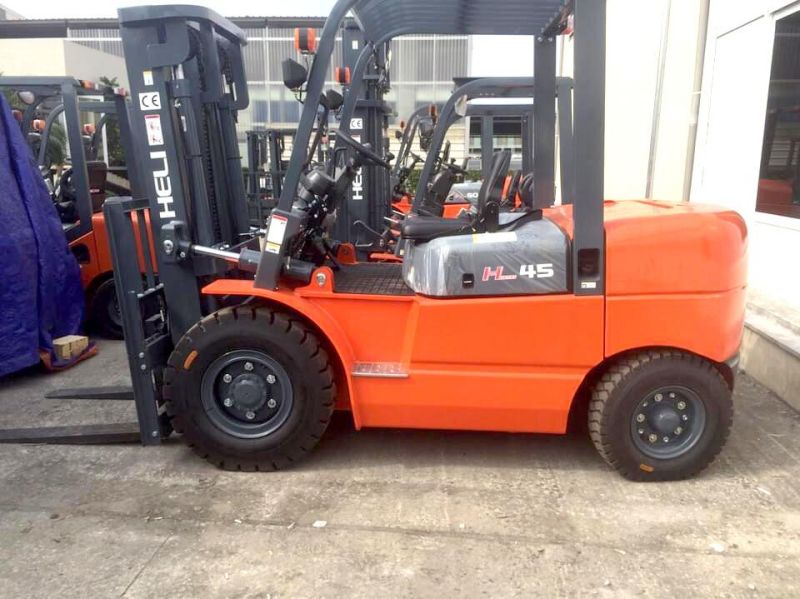 Heli 4t/5t/6t/6.5t Gasoline / LPG Counterbalanced Cushion Forklift