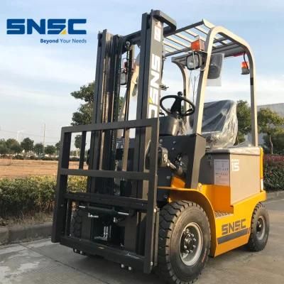 4 Wheels Electric Lithium Battery Forklift 1.5ton in Food Factory