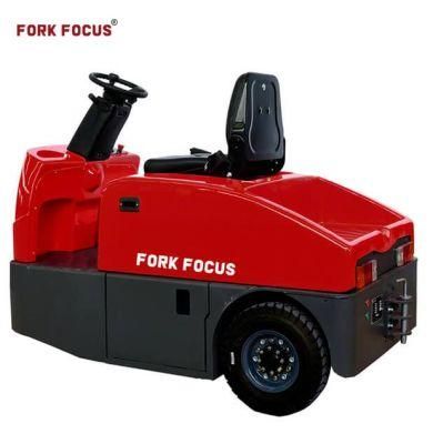 Toyota Electric Towing Tractor with 6000kg Load Capacity Forkfocus for Small Warehouse Forklift