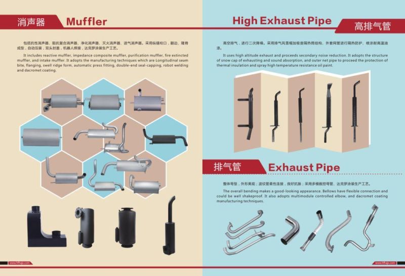 Heli- Forklift Parts- High Exhaust Pipe-12195800720