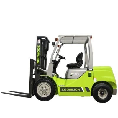 Zoomlion 3 Ton Forklift Fd30z Manual Transmission Diesel