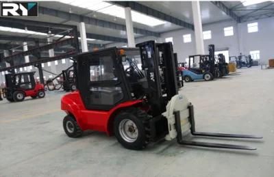 2.0t Rough Terrain Forklift with Container Mast