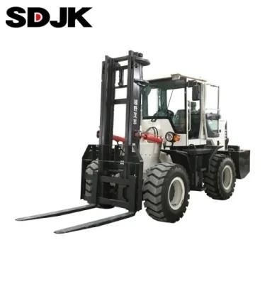 3.5 Ton 4X4 Hydraulic 3m Lifting Height Rough Terrain Diesel Forklift