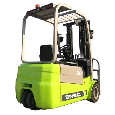 Lion Battery Operate 2000kg 3 Wheel Electric Forklift with CE