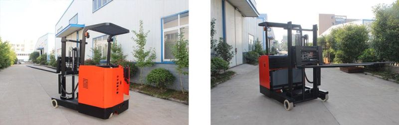1ton Electric Pallet Reach Truck Lithium Battery Triple Mast with