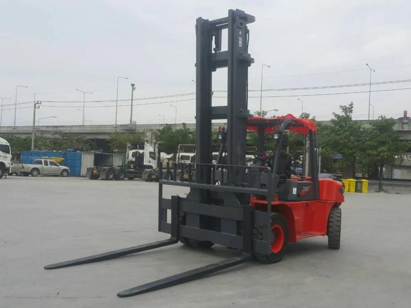Top New Design 8 Ton Diesel Forklift LG80dt with High Dumping