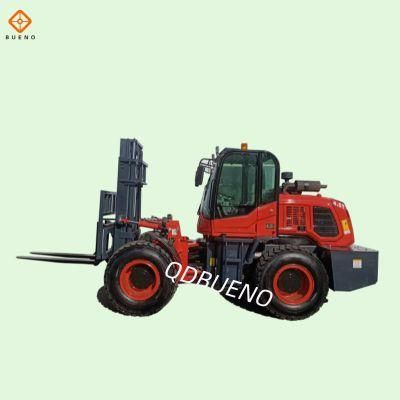 Bueno 2WD/4WD Rough Terrain Diesel Forklift 2t/ 2.5t/3t/3.5t/5t with CE Certificate