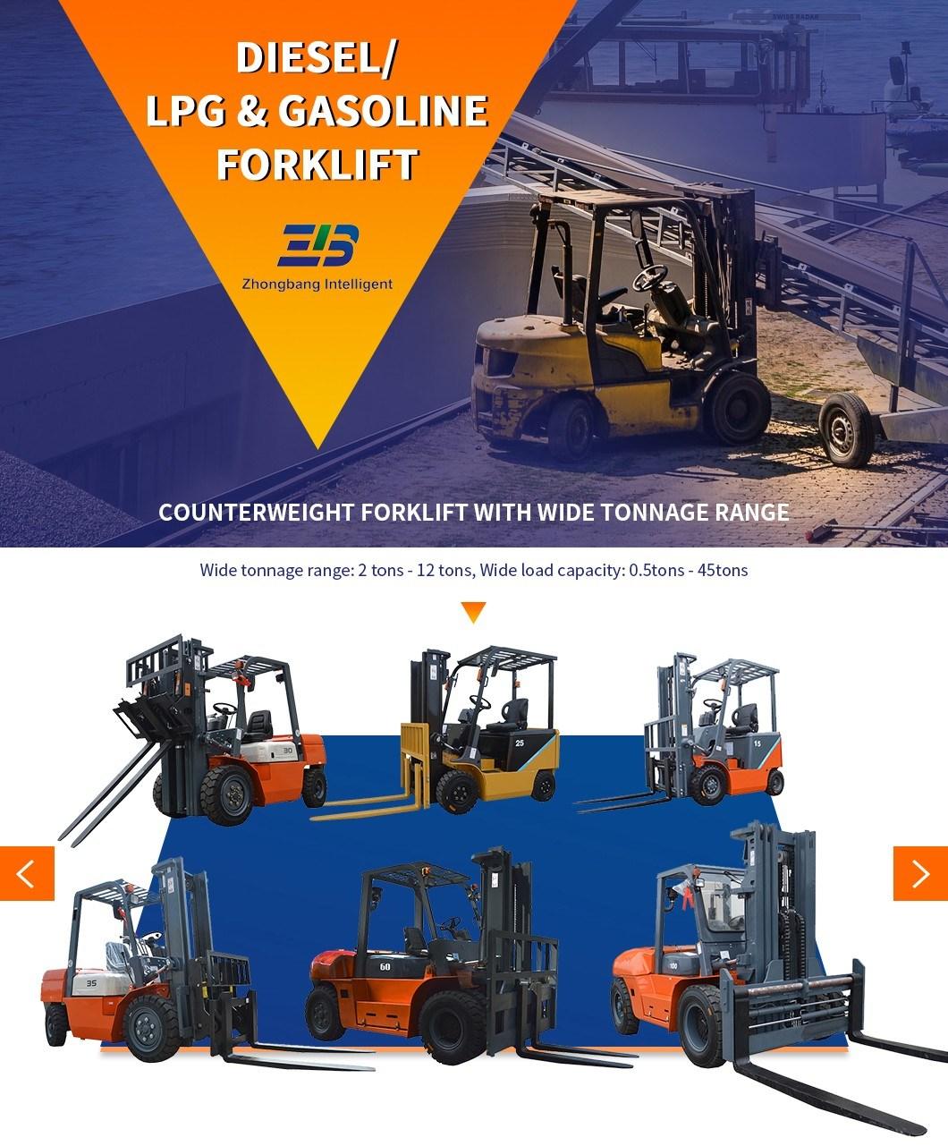 Full-Free Lift Mast Diesel Forklift 2ton for Fort with Good Stability