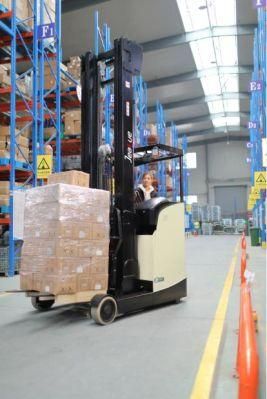 Electric Reach Forklift with Narrow Aisle Fork Lifter 2000 Kg