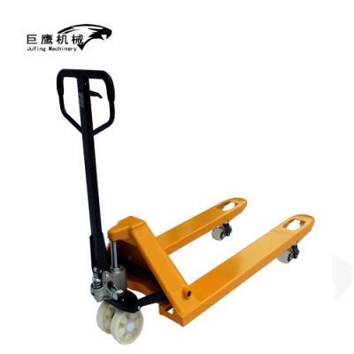 Made in China Retail Cheap Load Capacity 2 Ton Yellow Color Hand Hydraulic Pallet Jack Forklift