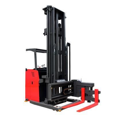 Bridge Construction Machinery Narrow Aisle 3-Way Pallet Stacker/Electric Forklift for Sale