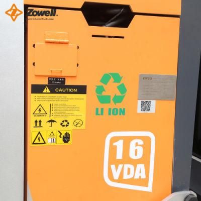 &gt; 5000mm AC Motor Zowell Wooden Pallet Forklift Man-Down Vna Truck