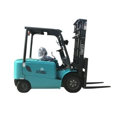 Ltmg 2.5 Ton Electrical Forklift 2500kg Lithium Battery Lifter Truck Electric Forklift with Solid Tires