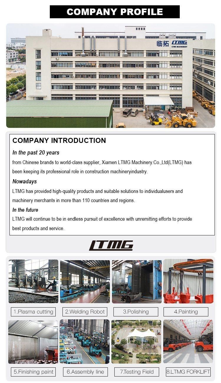 Ltmg Brand 3ton 5ton 10ton Side Lifting Diesel Forklift Side Loader Forklift with Closed Cabin