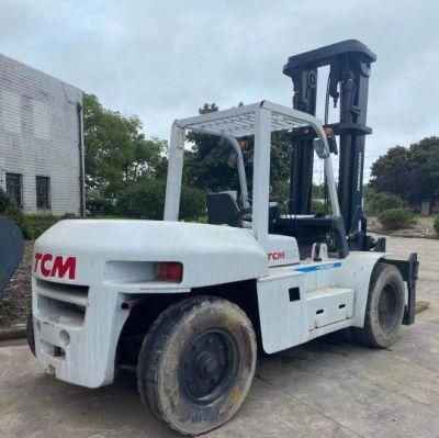 Used Tcm Fd100 Diesel Forklift with 4.5m Satge and Powerful Engine