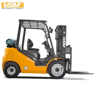 Vsm 1.8ton Gasoline/LPG Forklift with Nissan Engine, 4500mm Lifting Height, 1800kgs Gas/LPG Forklift, Forklift Truck, GLP18,