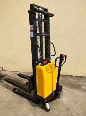 New Small Capacity 1000kg Walking Electric Pallet Stacker