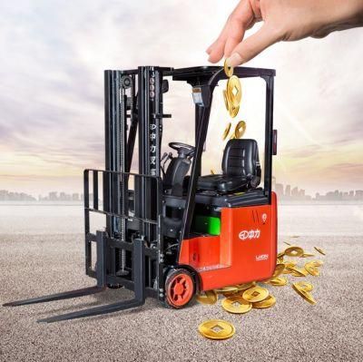Ep 1500kg Three Wheel 1.5ton 3 Wheel Battery Charge Electric Forklift Truck for Sale