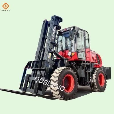 Bueno 2WD/4WD 3000kg All Terrain off Road Forklift Truck with CE Certificate