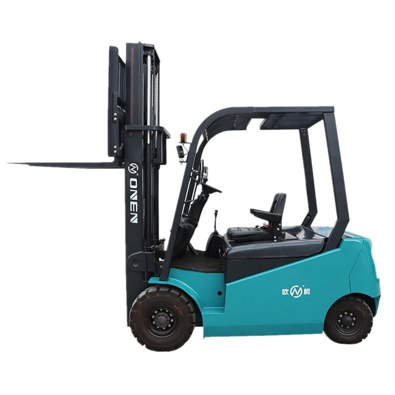China Factory Price 48V Battery Operated 2 Tons 3 Tons Compact Small Size 4 Wheels Counterbalance Electric Forklift for Narrow-Aisle Warehouse with CE RoHS