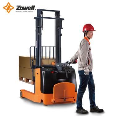 Zowell CE 1.5 Ton Electric Reach Stacker ISO9001 Can Be Customized Heavy Duty