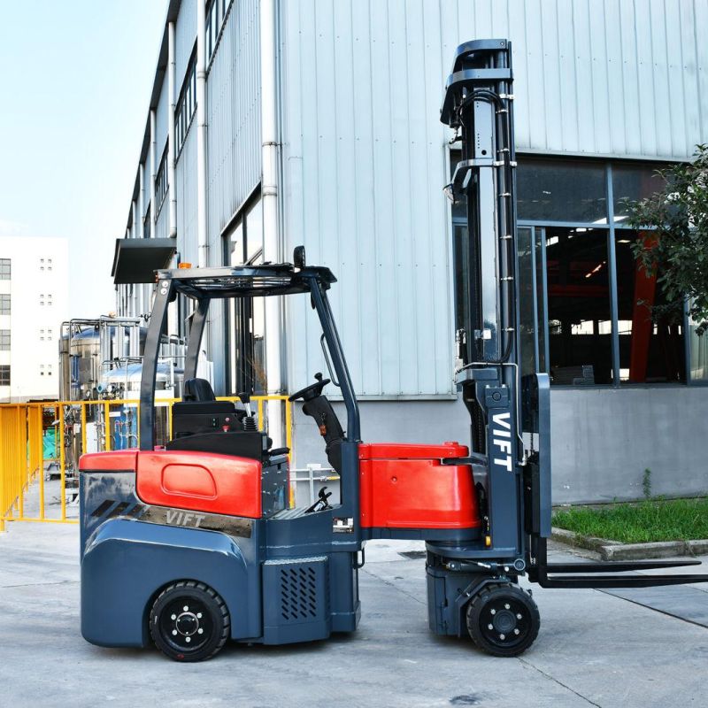 Vift 1.5 2.0 2.5 Ton Electric Articulated Forklift Truck Lifting 5m 7m 8m 9m 10m for Narrow Aisle Working