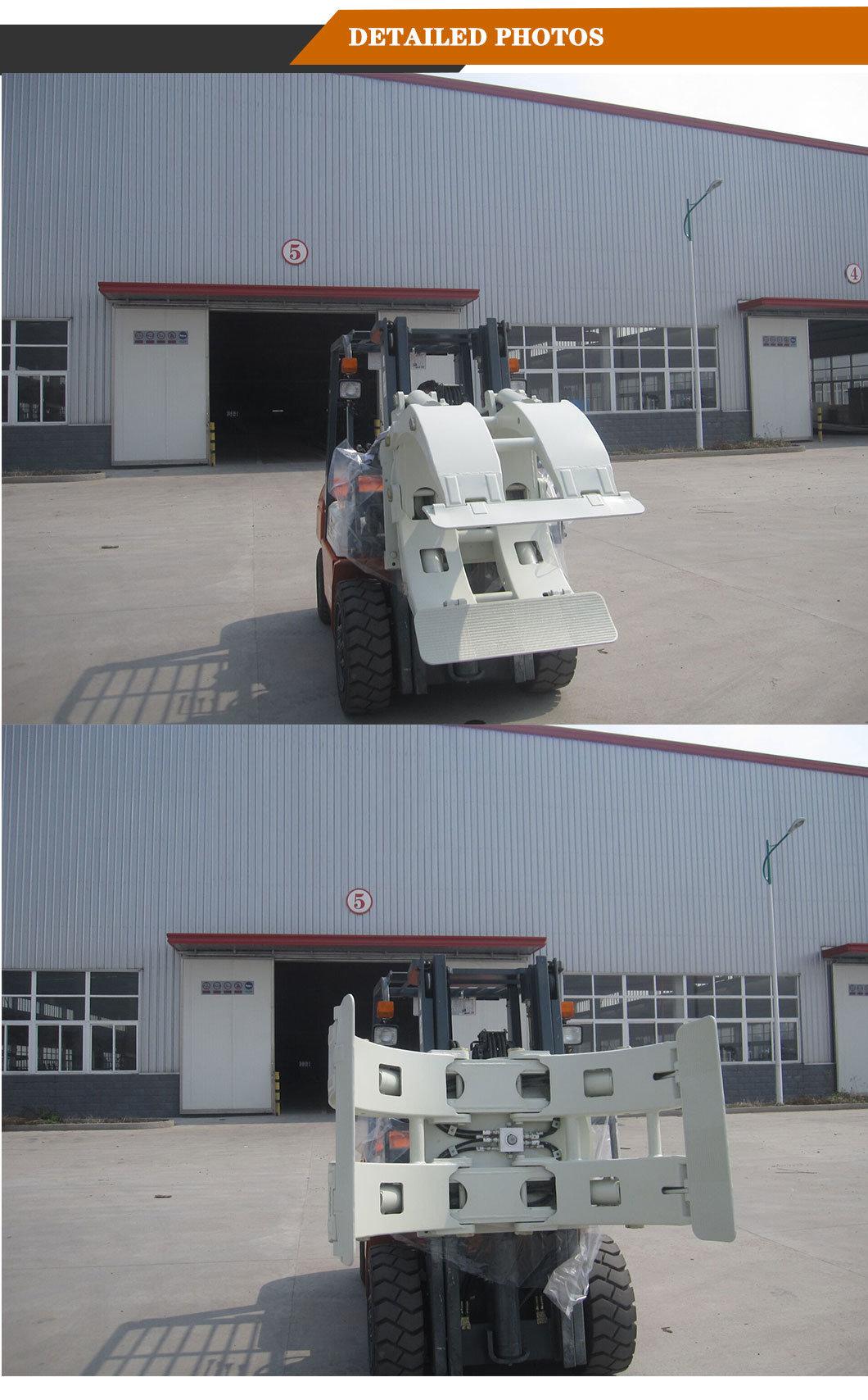 China Forklift Attachment Suppliers CE Approval 360 Degree Rotation Paper Roll Clamps for Forklift
