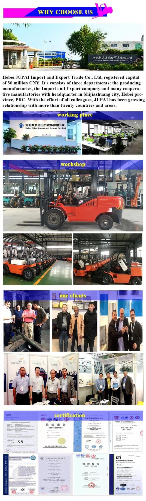 Japan Forklift Attachment Pallet Diesel Tcm 30ton Used Truck Forklits