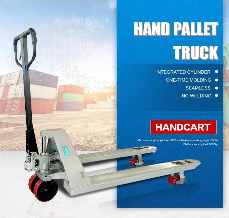 3t 550mm*1150mm PU Wheel Manual Pallet Truck Forklift Hand Pallet Jack