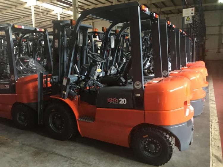 Diesel Forklift 2 Ton with 3 Stage 4.5 Meter Mast Cpcd20