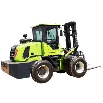 Full-Free Rough Terrain Diesel Forklift 3.5ton 4ton 5 Ton Small Forklifts Manufacturer