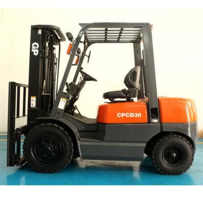 3 Ton 3000kg China Engine Japan Engine Diesel Forklift Diesel Fork Lift with 2-Stage Mast