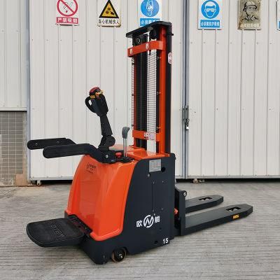 12 Months Electric Jiangmen Stacker Forklift Truck Cdd