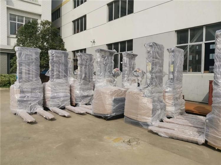 Ltmg Battery Opearted Hydraulic Standing Type Stacker Forklift 1ton 1.5ton 1.6ton 2ton Full Electric Pallet Stacker with Pedal and Arm