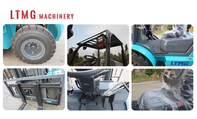 Ltmg 3ton 4ton 5ton 4WD Rough Terrain Forklift with Optional Engine