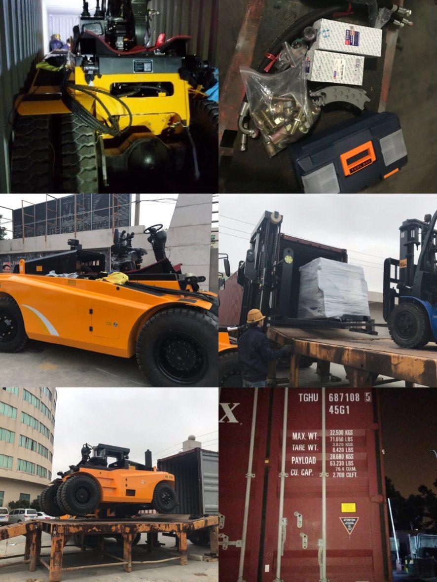 Double Front Tires 10 Ton Capacity Diesel Forklift for Sale