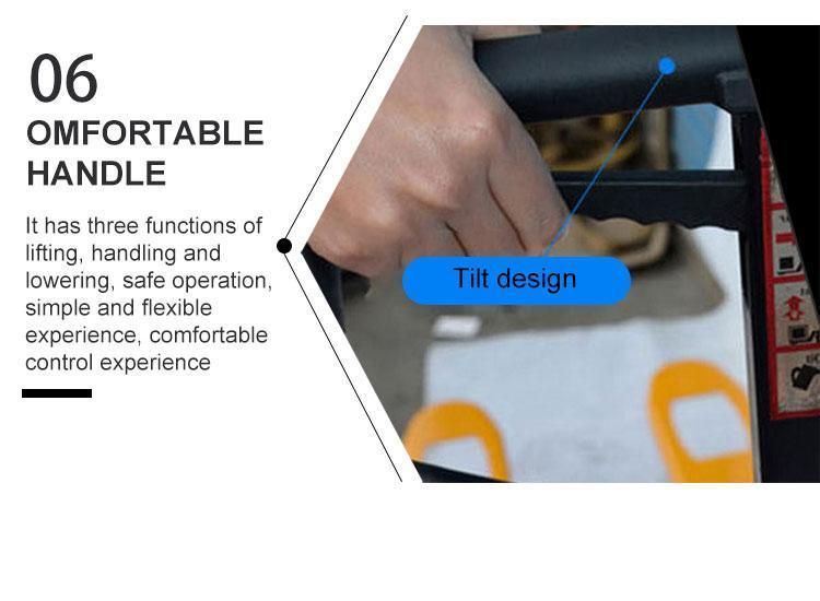Factory Price 5t 550mm*1200mm PU Nylon Wheel Manual Hyraulic Pallet Truck